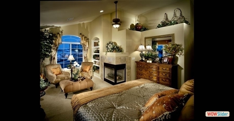 A restful master suite thats both sophisticated & inviting.